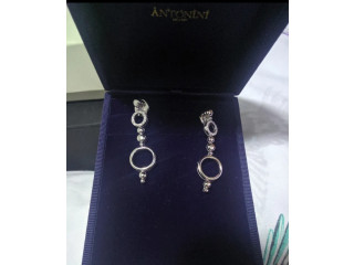 Antonini Alaskan White Gold Diamond Dangle Earrings (BNIB)